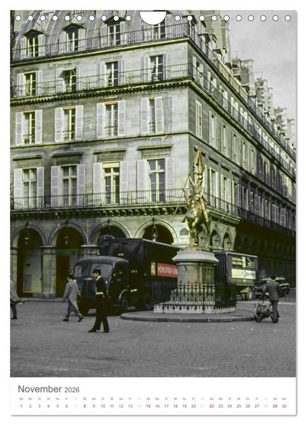 Produktbild: Paris, damals ... (Wandkalender 2026 DIN A4 hoch), CALVENDO Monatskalender