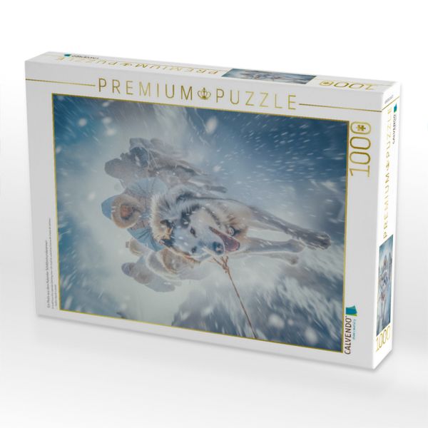 Produktbild: CALVENDO Puzzle Ein Motiv aus dem Kalender Schlittenhunderennen | 1000 Teile Lege-Gr&ouml;&szlig;e 64x48cm Foto-Puzzle f&uuml;r gl&uuml;ckliche Stunden