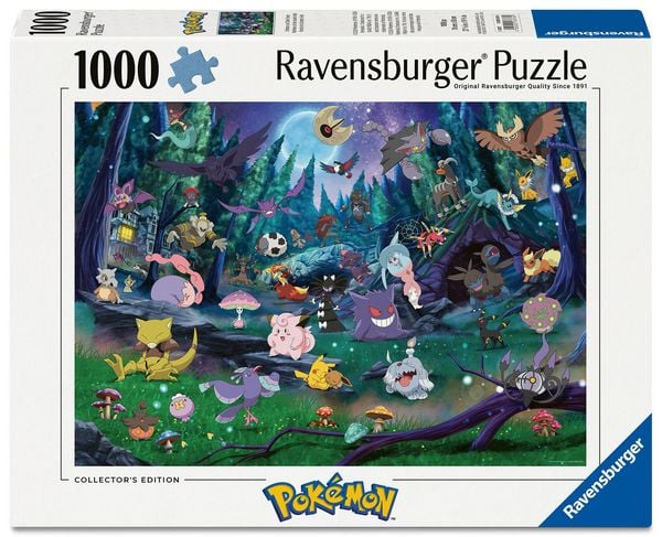 Erwachsenenpuzzle 1000 Teile - Pokémon - Umbreon and Dark Forest