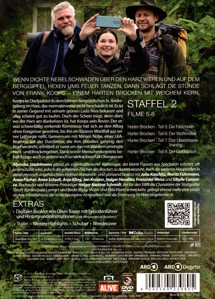 Produktbild: Harter Brocken - Staffel 2 (Filme 5-8) [2 DVDs]