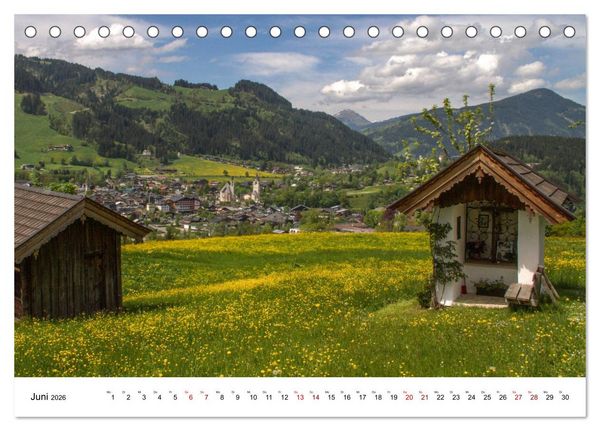 Produktbild: Kitzb&uuml;hel, Sportstadt und Wanderparadies (Tischkalender 2026 DIN A5 quer), CALVENDO Monatskalender