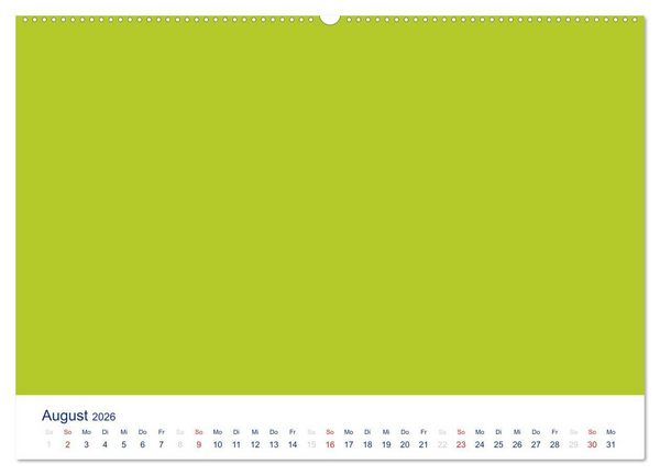 Produktbild: Farbiger Bastelkalender (Wandkalender 2026 DIN A2 quer), CALVENDO Monatskalender