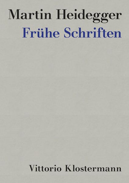 Produktbild: Fr&uuml;he Schriften