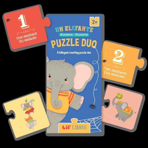 Produktbild: Un Elefante Puzzle Duo 20 Piece (Bilingual: English/Spanish)