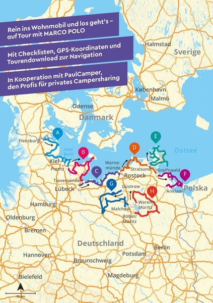 Produktbild: MARCO POLO Camper Guide Ostseek&uuml;ste & Mecklenburgische Seenplatte