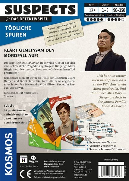 KOSMOS - Suspects - Das Detektivspiel - Tödliche Spuren