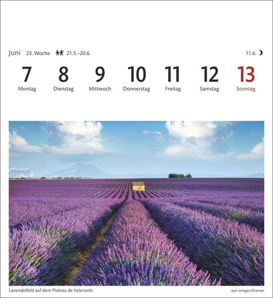 Produktbild: Provence Sehnsuchtskalender 2027 - Wochenkalender mit 53 Postkarten