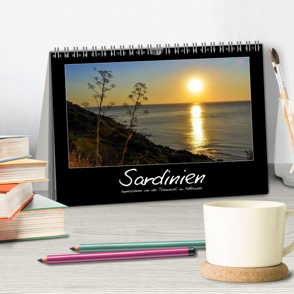 Produktbild: Die Trauminsel Sardinien (Tischkalender 2026 DIN A5 quer), CALVENDO Monatskalender