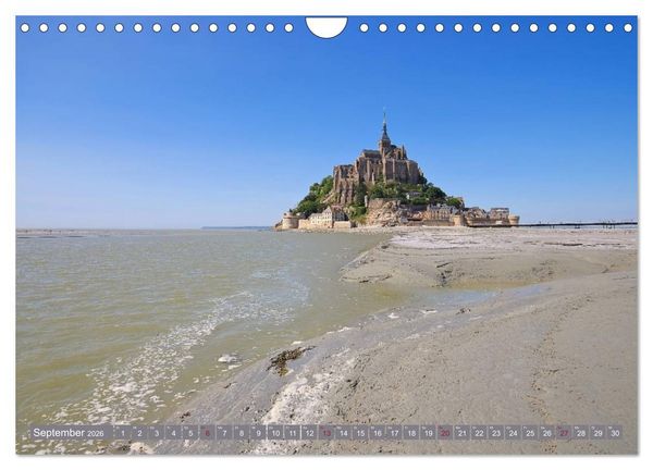 Produktbild: Le Mont-Saint-Michel - Sagenumwobener Klosterberg im Watt (Wandkalender 2026 DIN A4 quer), CALVENDO Monatskalender