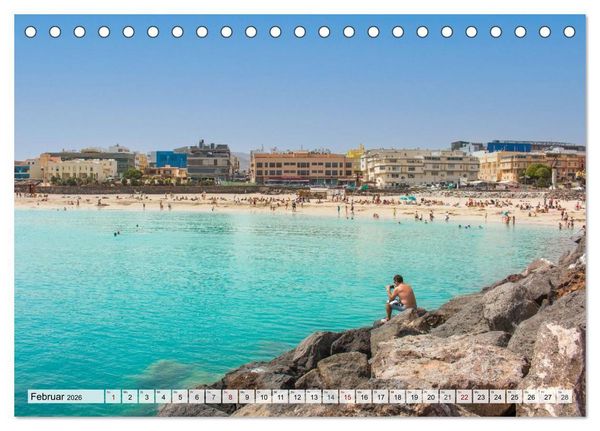 Produktbild: Fuerteventura &ndash; Von Str&auml;nden und Bergen (Tischkalender 2026 DIN A5 quer), CALVENDO Monatskalender