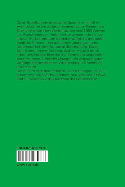 Produktbild: Lehrbuch der ungarischen Sprache