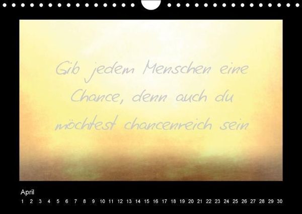 Produktbild: Monatsspr&uuml;che (Wandkalender immerw&auml;hrend DIN A4 quer)