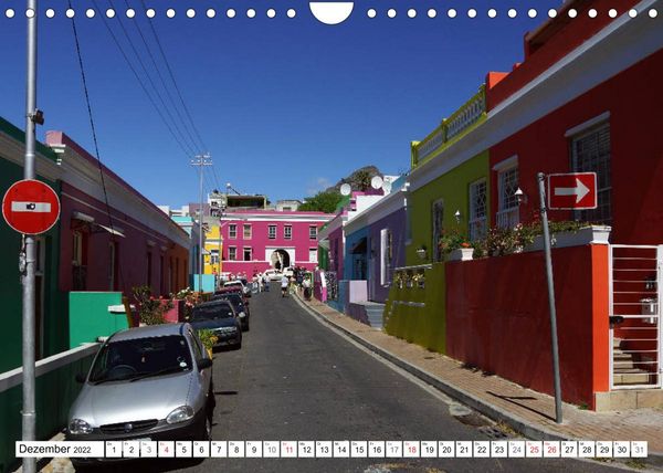 Produktbild: Bo-Kaap - Kapstadt buntestes Stadtviertel (Wandkalender 2022 DIN A4 quer)