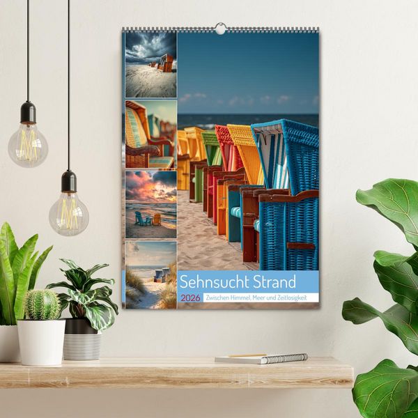 Produktbild: Sehnsucht Strand (Wandkalender 2026 DIN A2 hoch), CALVENDO Monatskalender