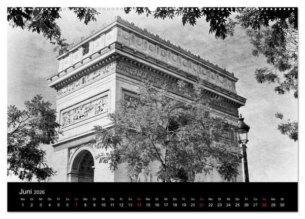 Produktbild: Streifzug durch Paris (Wandkalender 2026 DIN A2 quer), CALVENDO Monatskalender