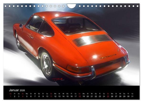Produktbild: Porsche inspired Artwork by Reinhold Art&acute;s (Wandkalender 2026 DIN A4 quer), CALVENDO Monatskalender