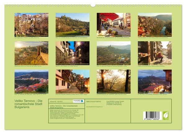 Produktbild: Veliko Tarnovo - Die romantischste Stadt Bulgariens (hochwertiger Premium Wandkalender 2026 DIN A2 quer), Kunstdruck in Hochglanz