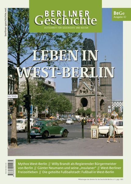 Produktbild: Berliner Geschichte - Zeitschrift f&uuml;r Geschichte und Kultur