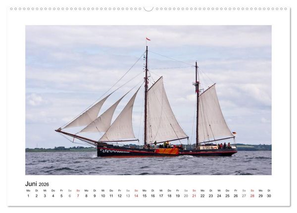Produktbild: Traditionsschiffe auf der Ostsee (Wandkalender 2026 DIN A2 quer), CALVENDO Monatskalender