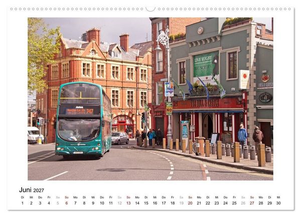 Produktbild: Dublin bunt, lebendig, spannend (hochwertiger Premium Wandkalender 2027 DIN A2 quer), Kunstdruck in Hochglanz