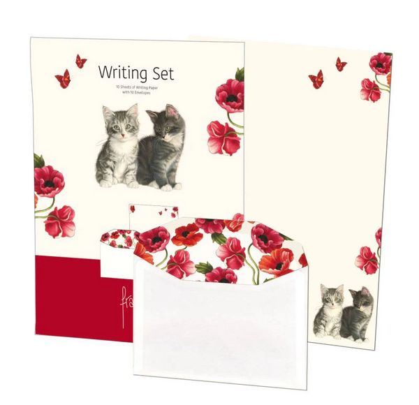 Produktbild: Franciens Kittens & Poppies: Briefpapier & Umschl&auml;ge