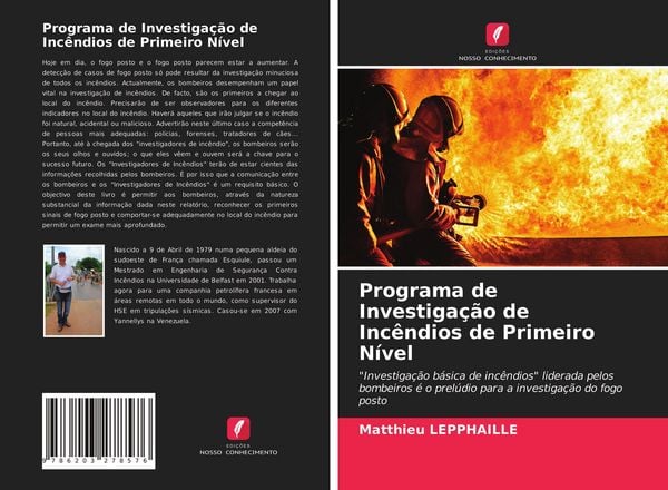 Produktbild: Programa de Investiga&ccedil;&atilde;o de Inc&ecirc;ndios de Primeiro N&iacute;vel