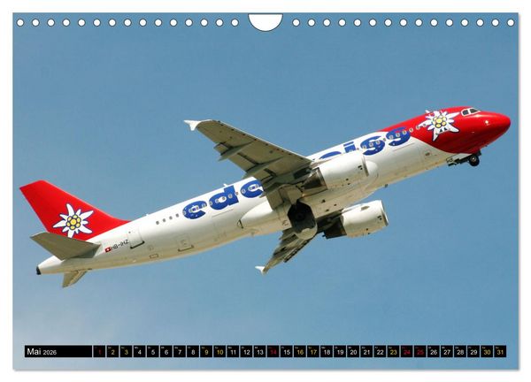 Produktbild: Airbus Airliners (Wandkalender 2026 DIN A4 quer), CALVENDO Monatskalender