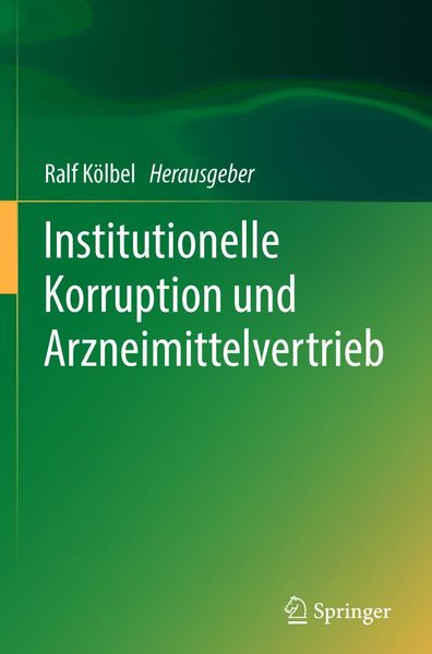 Produktbild: Institutionelle Korruption und Arzneimittelvertrieb