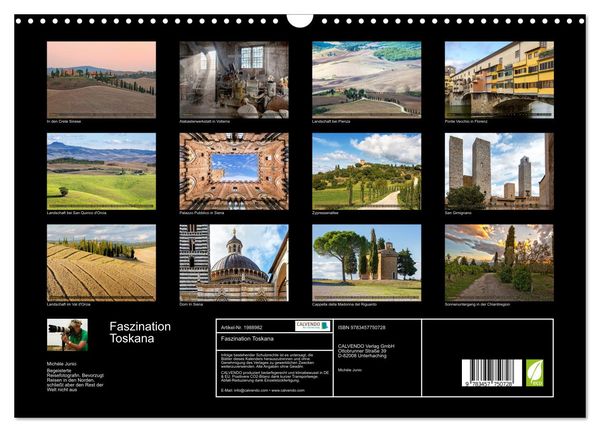 Produktbild: Faszination Toskana (Wandkalender 2026 DIN A3 quer), CALVENDO Monatskalender
