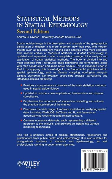 Produktbild: Statistical Methods in Spatial Epidemiology