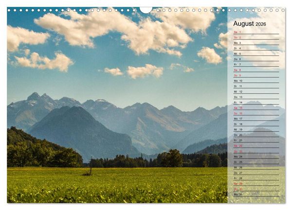 Produktbild: Das Oberstdorfer Allg&auml;u (Wandkalender 2026 DIN A3 quer), CALVENDO Monatskalender