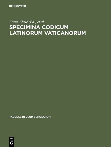 Produktbild: Specimina codicum Latinorum Vaticanorum