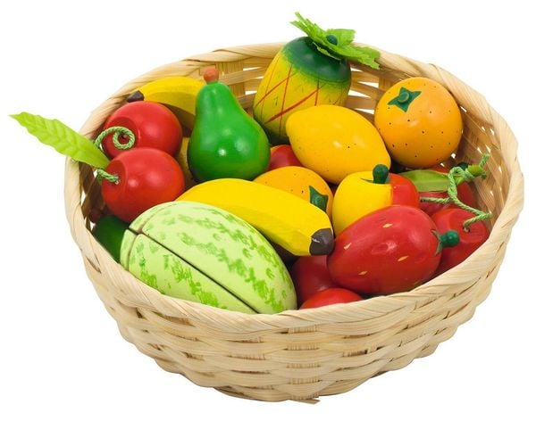 Produktbild: goki Obst im Korb, -teilig
