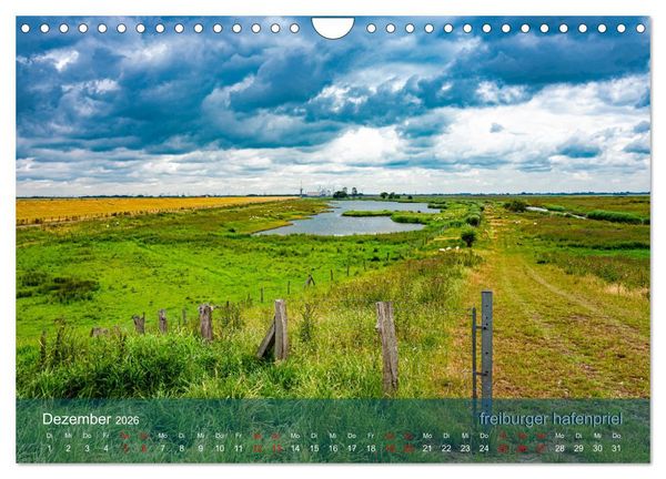 Produktbild: der elbestrom landschaft (Wandkalender 2026 DIN A4 quer), CALVENDO Monatskalender