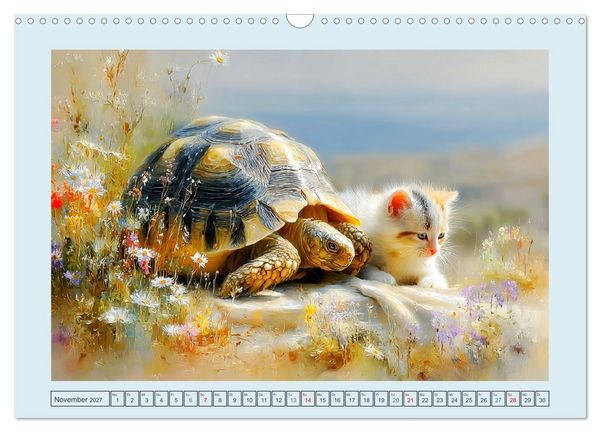 Produktbild: Schildkr&ouml;ten. Gut gepanzert und niemals in Eile (Wandkalender 2027 DIN A3 quer), CALVENDO Monatskalender