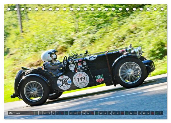 Produktbild: Adel verpflichtet - Englische Oldtimer am Berg (Tischkalender 2025 DIN A5 quer), CALVENDO Monatskalender