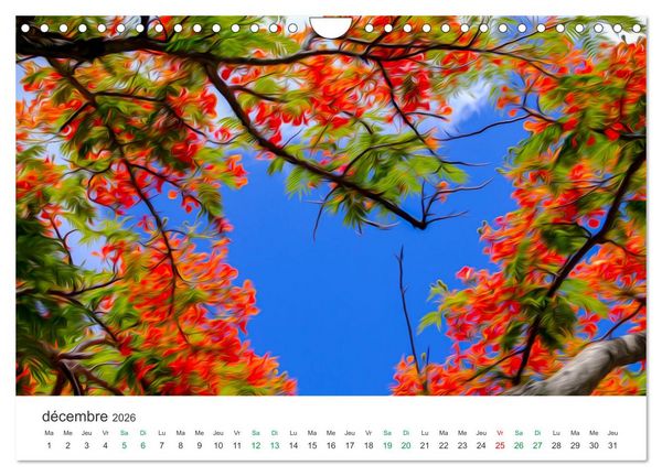 Produktbild: &Icirc;le Maurice entre photographie et peinture (Calendrier mural 2026 DIN A4 vertical), CALVENDO calendrier mensuel