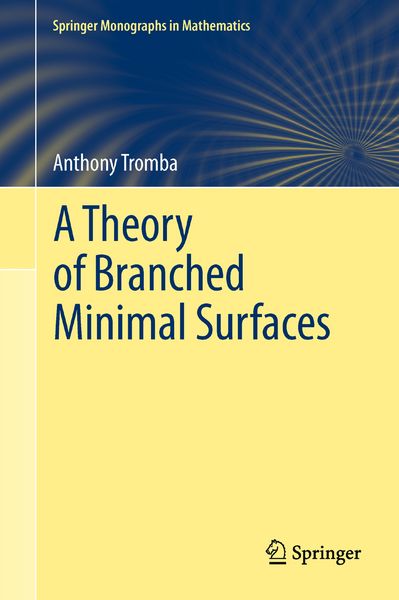 Produktbild: A Theory of Branched Minimal Surfaces