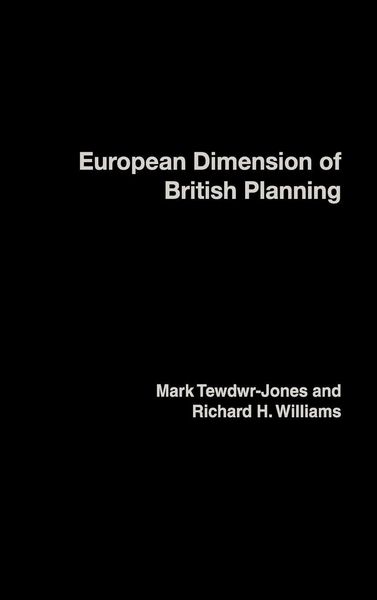 Produktbild: The European Dimension of British Planning