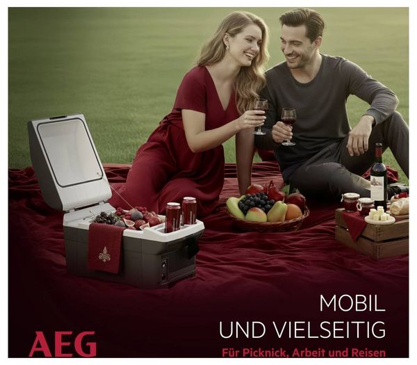 Produktbild: AEG Bordbar BK16 K&uuml;hlbox & Heizbox Thermoelektrisch 12 V/DC Grau 16 l <Max/> 20 &deg;C unter Umgebungstemperatur