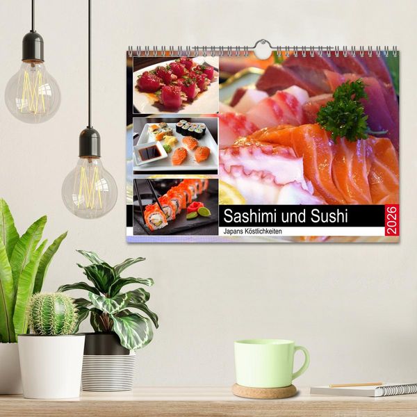 Produktbild: Sashimi und Sushi. Japans K&ouml;stlichkeiten (Wandkalender 2026 DIN A4 quer), CALVENDO Monatskalender