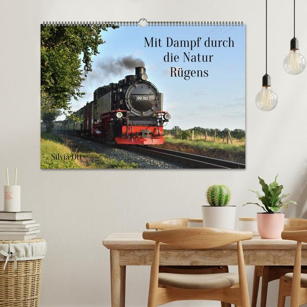 Produktbild: Mit Dampf durch die Natur R&uuml;gens (Wandkalender 2026 DIN A2 quer), CALVENDO Monatskalender