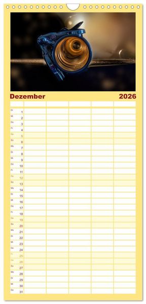 Produktbild: Familienplaner 2026 - Die Querfl&ouml;te, ein herrliches Instrument mit 5 Spalten (Wandkalender, 21 x 45 cm) CALVENDO