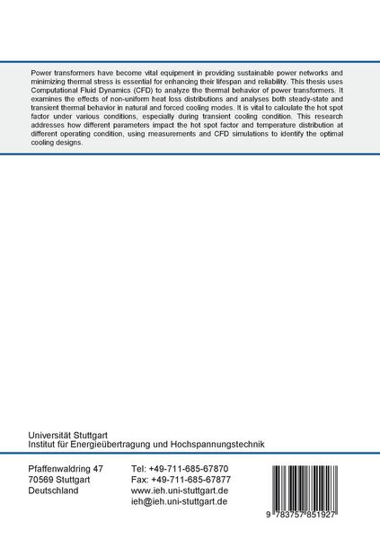 Produktbild: Thermal Modelling of Power Transformers Using Computational Fluid Dynamics