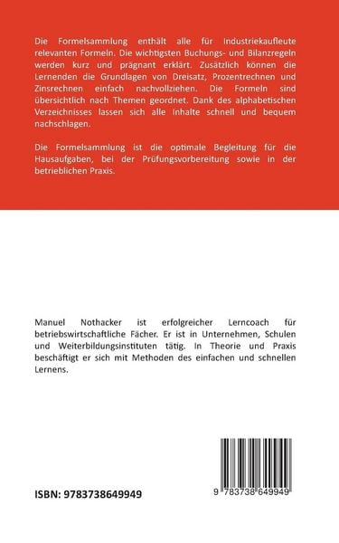 Produktbild: Die Formelsammlung: Industriekauffrau / Industriekaufmann