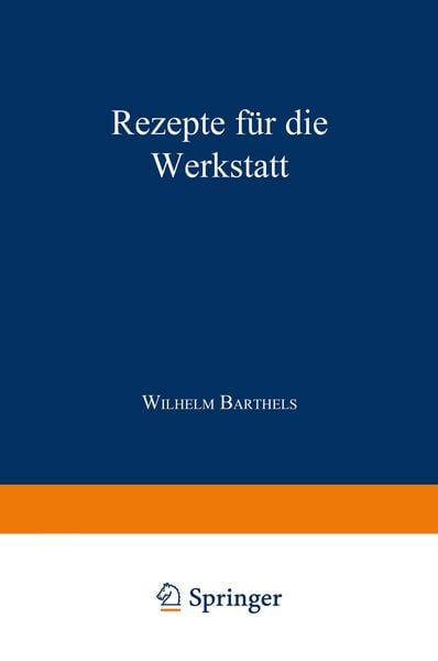 Produktbild: Rezepte f&uuml;r die Werkstatt