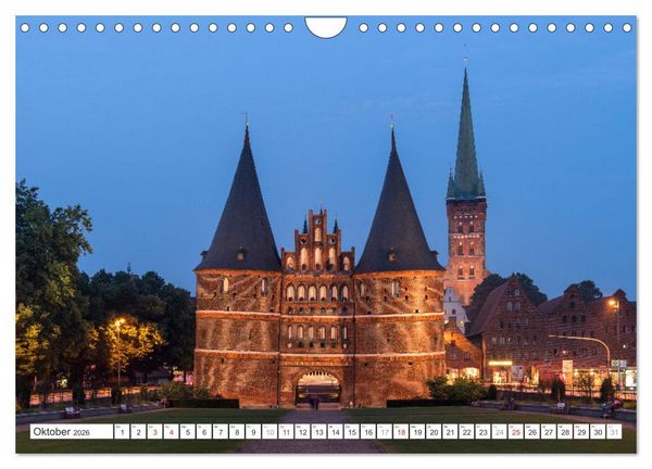 Produktbild: Schleswig-Holstein - Hansestadt L&uuml;beck (Wandkalender 2026 DIN A4 quer), CALVENDO Monatskalender