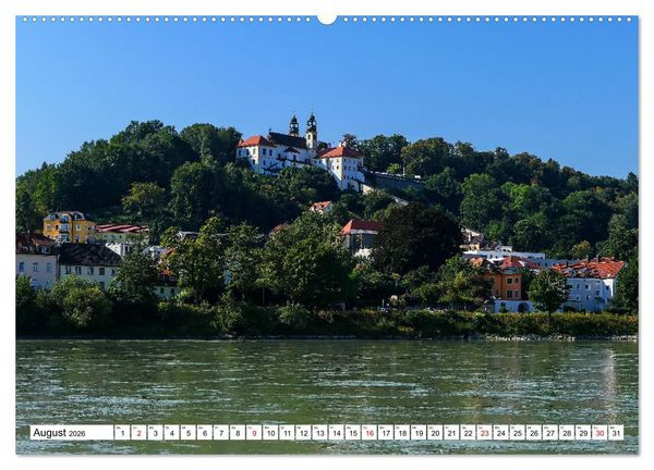 Produktbild: Passau die Barockstadt an der Donau (hochwertiger Premium Wandkalender 2026 DIN A2 quer), Kunstdruck in Hochglanz