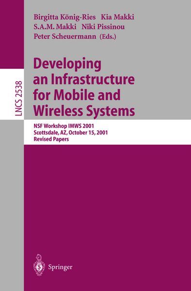 Produktbild: Developing an Infrastructure for Mobile and Wireless Systems