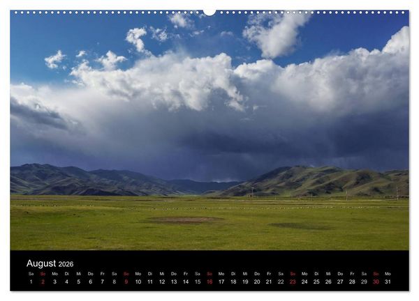 Produktbild: Mongolei - Zwischen Mittelalter und Moderne (hochwertiger Premium Wandkalender 2026 DIN A2 quer), Kunstdruck in Hochglanz
